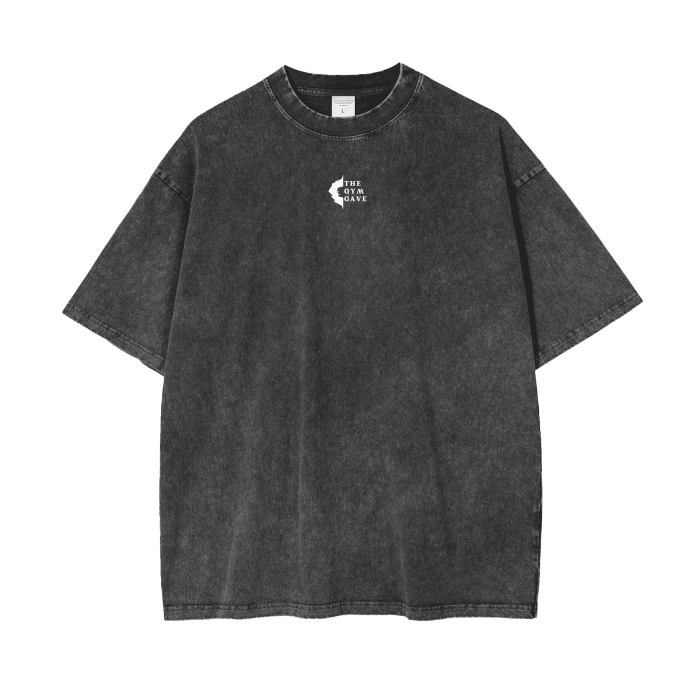 The Gym Cave Acid Wash Oversize T-Shirt
