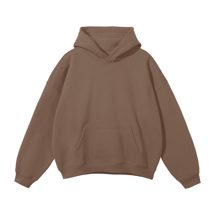 Cursive Oversized Fleece Hoodie