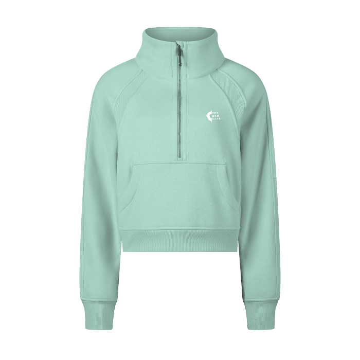 Cropped Half-Zip Hoodie