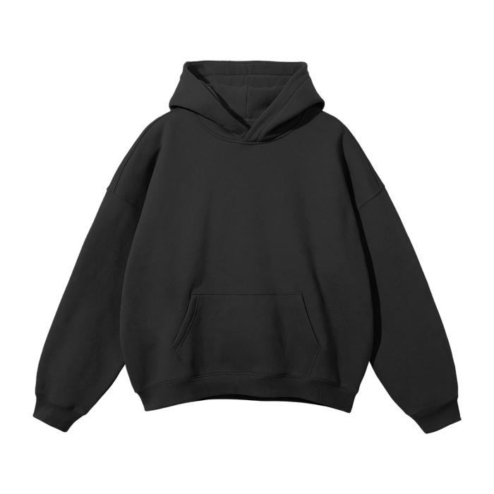 Cursive Oversized Fleece Hoodie