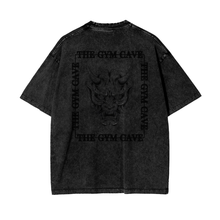 Acid Wash Oversize T-Shirt - Oni