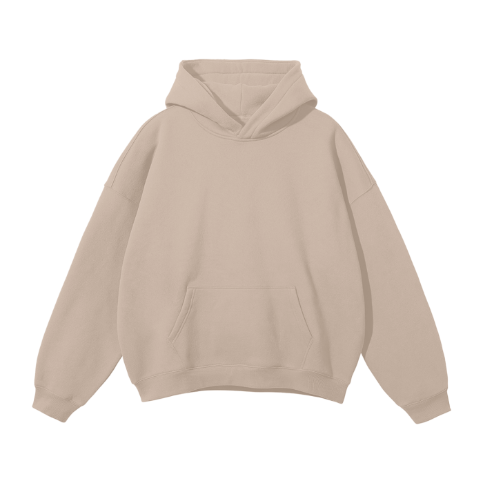Cursive Oversized Fleece Hoodie
