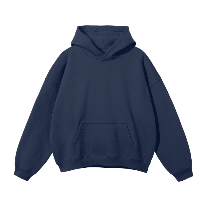 Cursive Oversized Fleece Hoodie