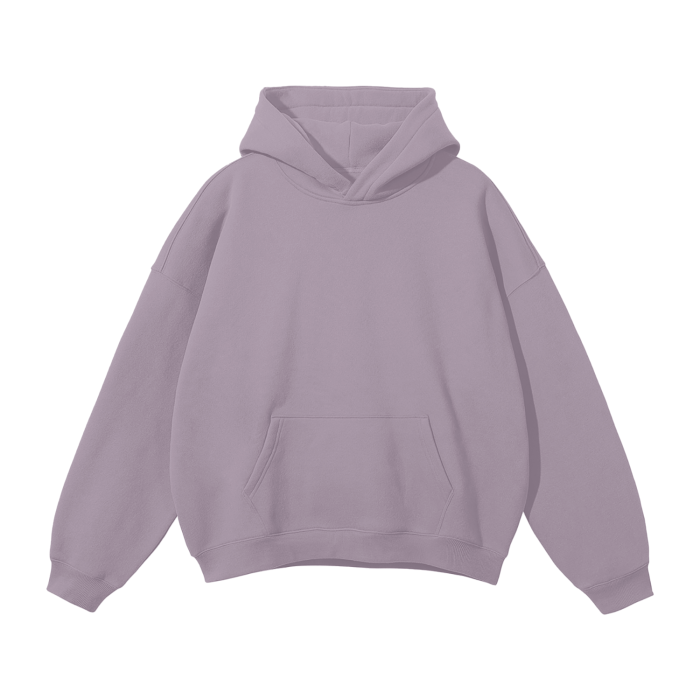 Cursive Oversized Fleece Hoodie