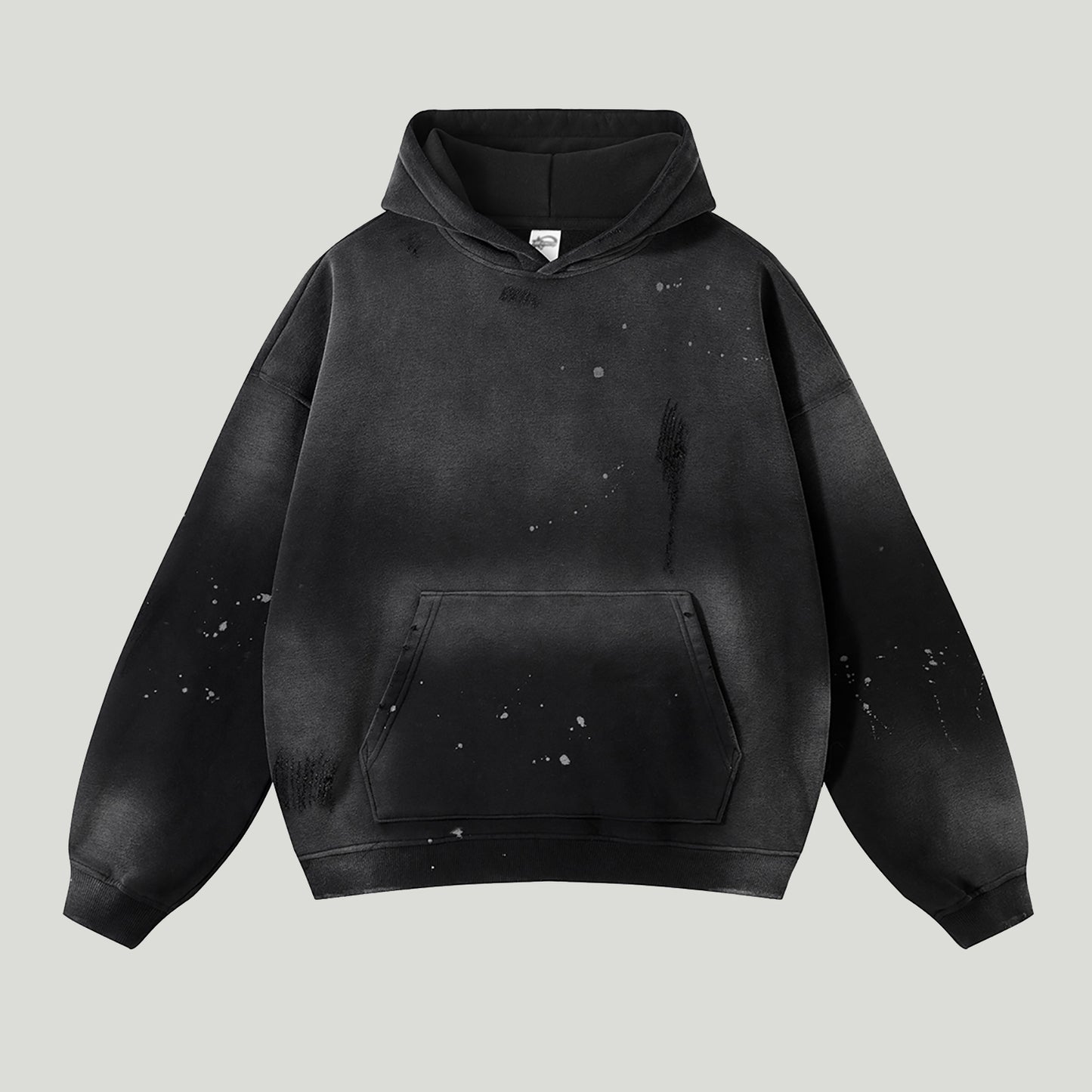 Oversized Pump Washed Hoodie