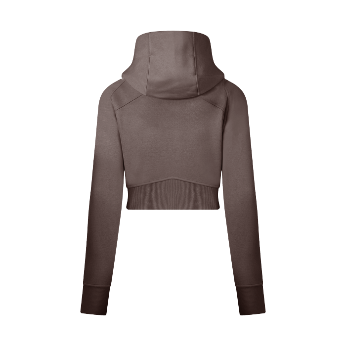 Cropped Full-Zip With Hoodie