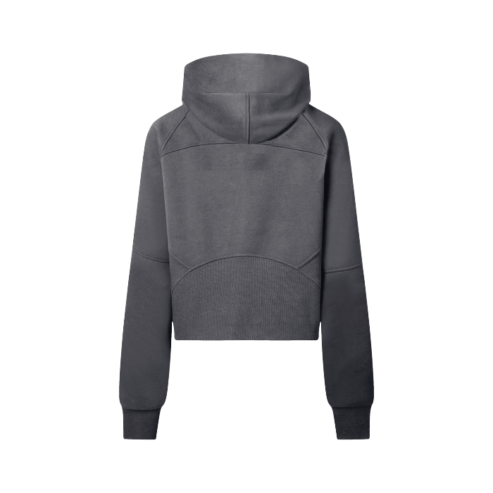 Cropped Half-Zip With Hoodie