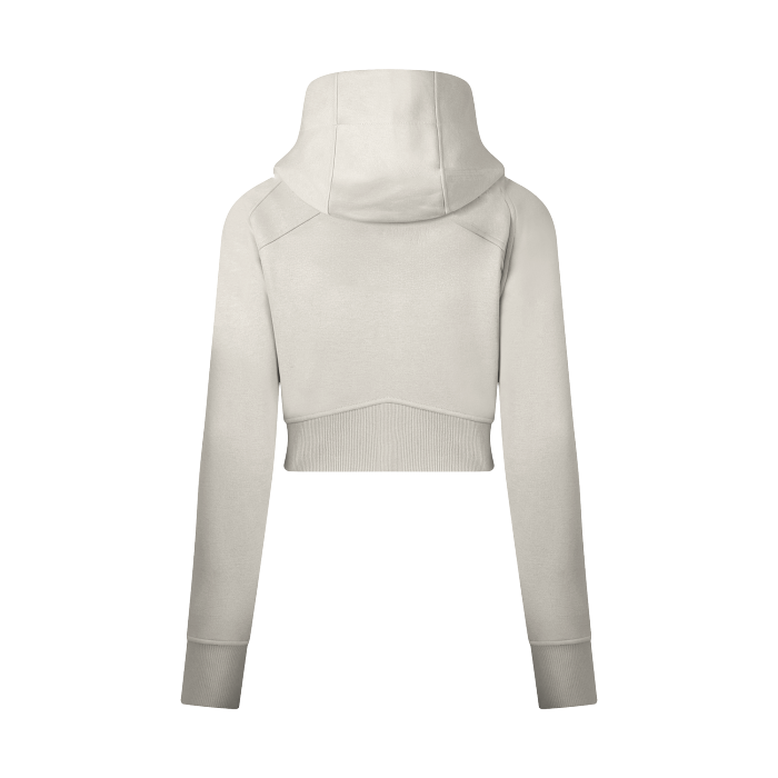 Cropped Full-Zip With Hoodie