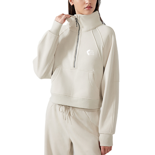 Cropped Half-Zip Hoodie