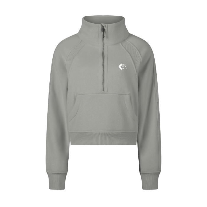 Cropped Half-Zip Hoodie