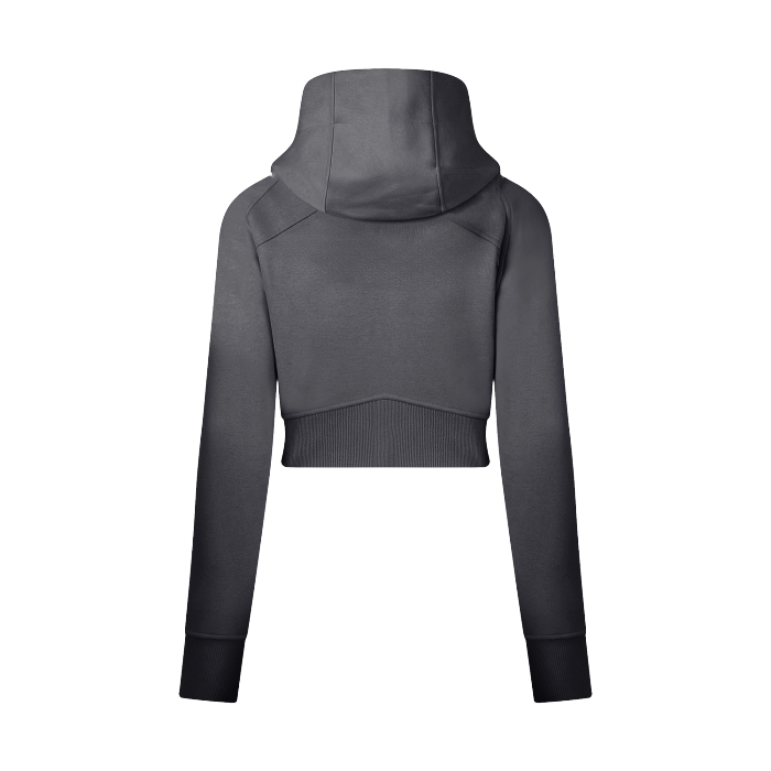 Cropped Full-Zip With Hoodie