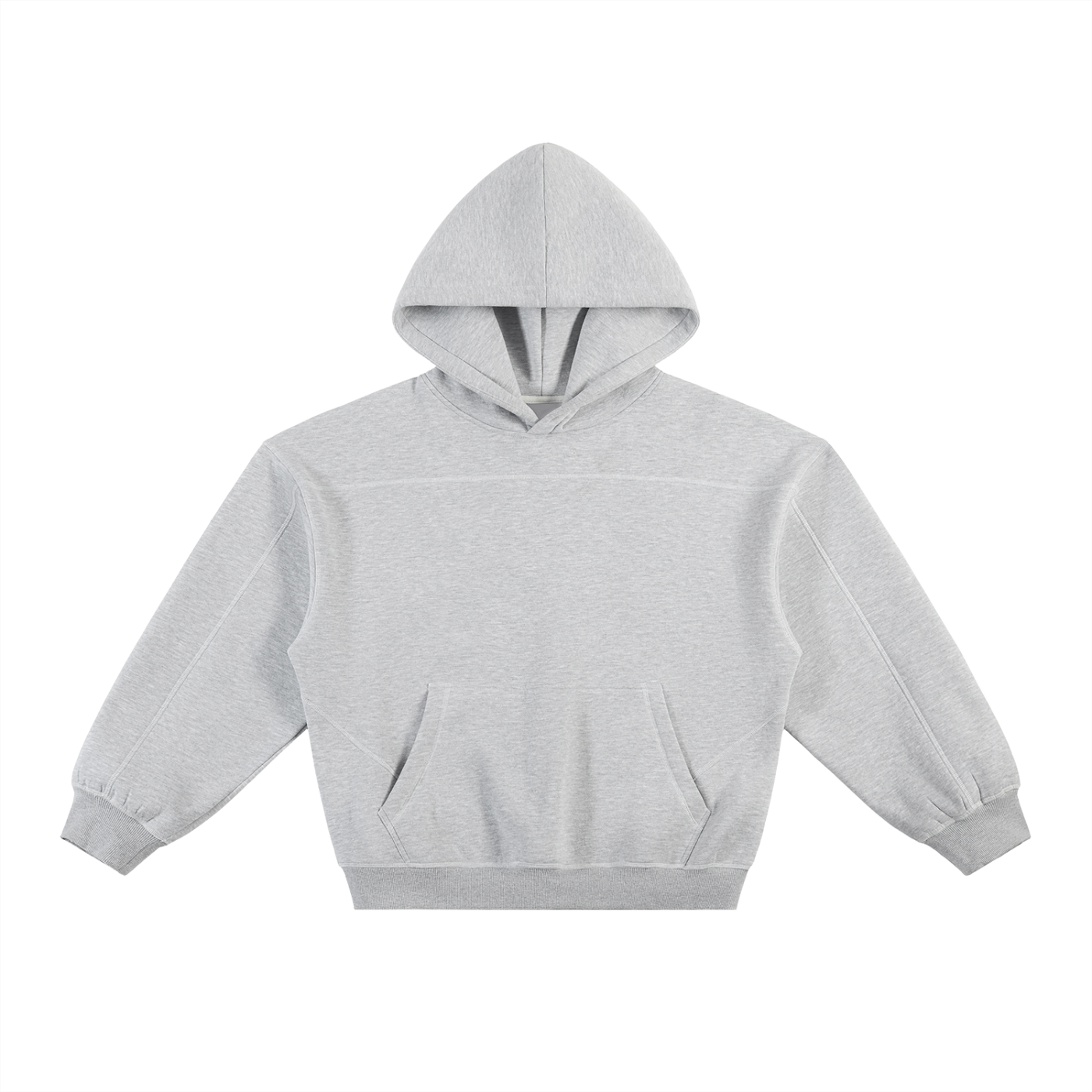 Stitched Boxy Fleece Hoodie