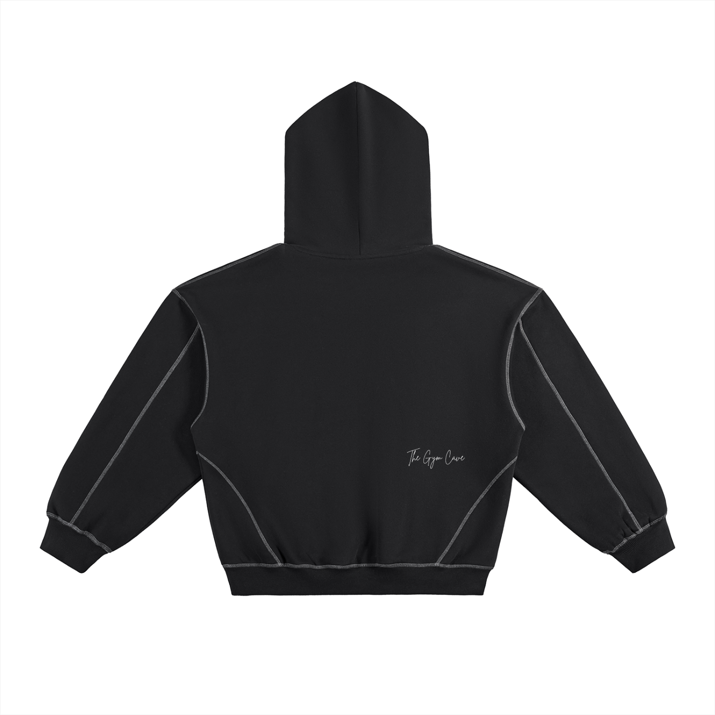 Stitched Boxy Fleece Hoodie