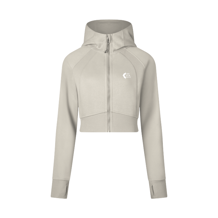Cropped Full-Zip With Hoodie
