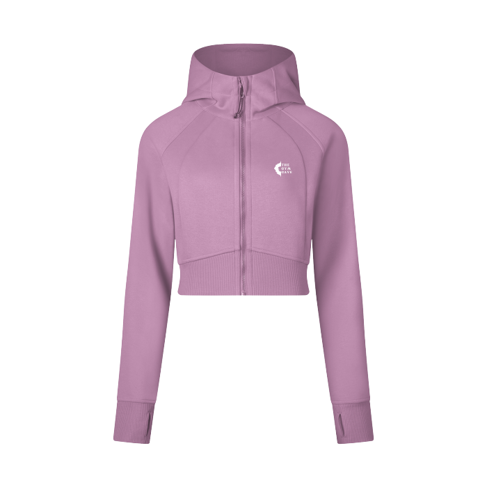 Cropped Full-Zip With Hoodie