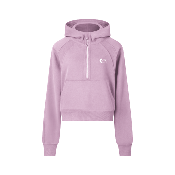 Cropped Half-Zip With Hoodie