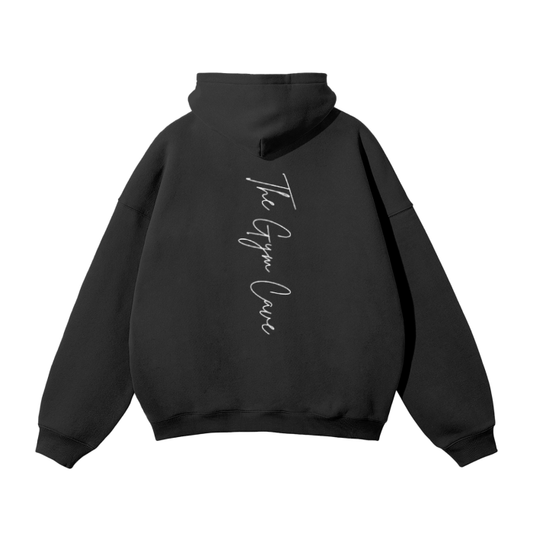 Cursive Oversized Fleece Hoodie