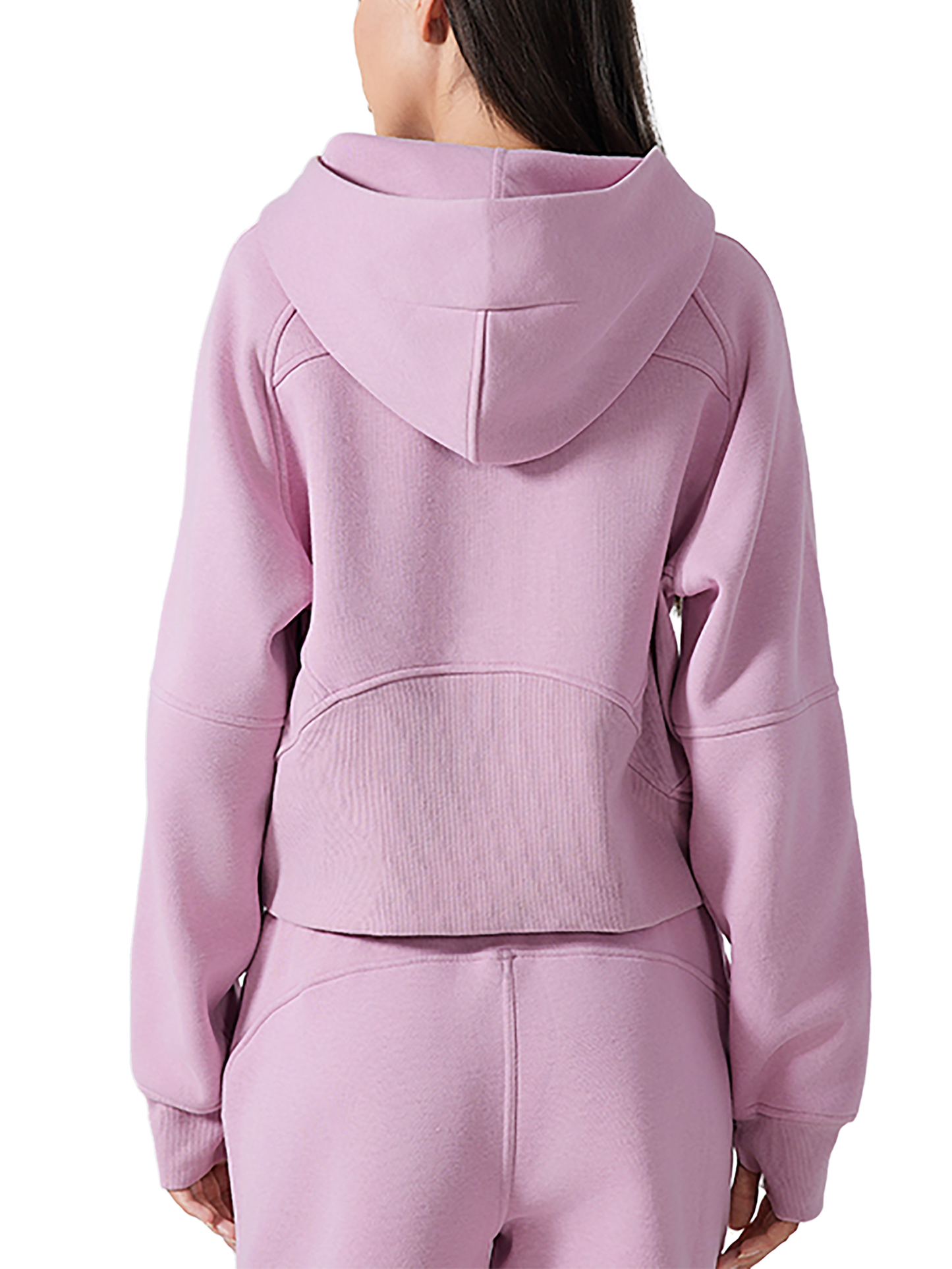 Cropped Half-Zip With Hoodie