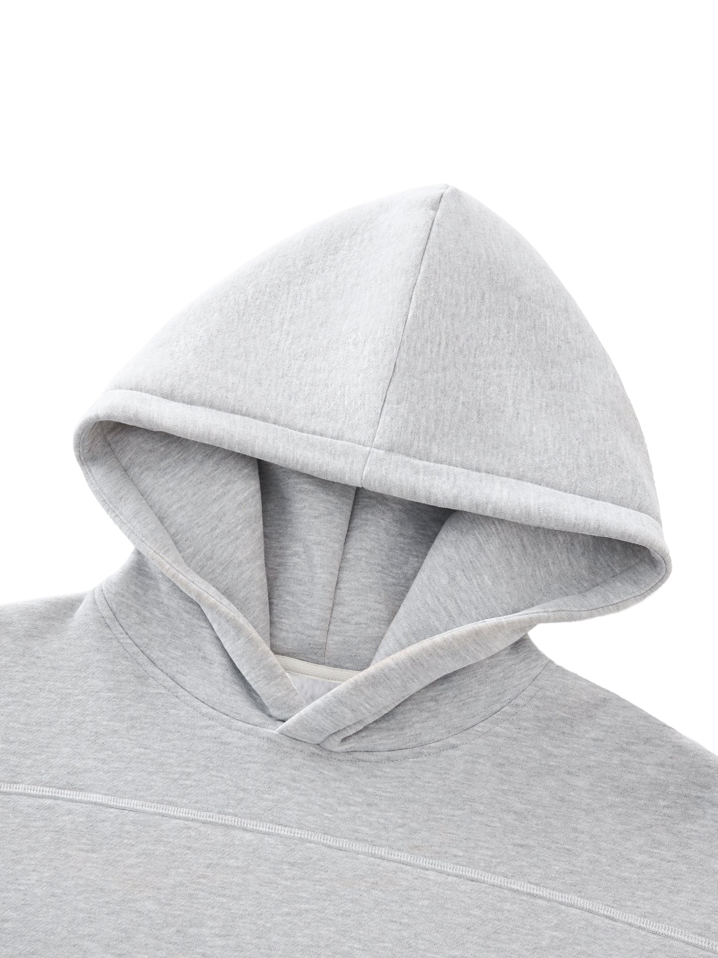 Stitched Boxy Fleece Hoodie