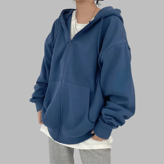 Oversized Zip-Up Hoodie