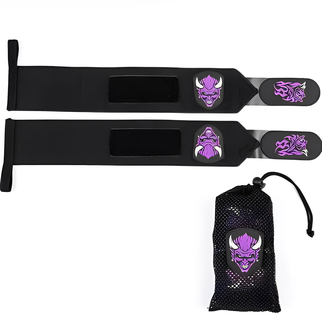 Purple Oni Wrist Wraps